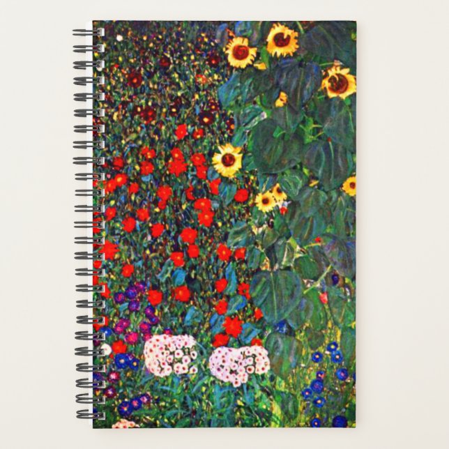 Gustav Klimt Flower Garden Planner (Front)