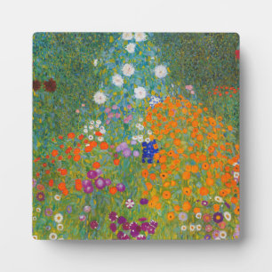 Gustav Klimt - Flower Garden Plaque