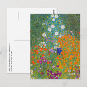 Gustav Klimt - Flower Garden Postcard