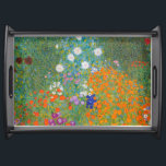 Gustav Klimt - Flower Garden Serving Tray<br><div class="desc">Flower Garden - Gustav Klimt in 1905-1907</div>