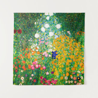 Gustav Klimt "Flower Garden" Tapestry