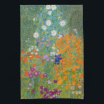 Gustav Klimt - Flower Garden Tea Towel<br><div class="desc">Flower Garden - Gustav Klimt in 1905-1907</div>