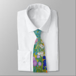 Gustav Klimt - Flower Garden Tie<br><div class="desc">Flower Garden - Gustav Klimt in 1905-1907</div>