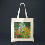 Gustav Klimt Flower Garden Tote Bag<br><div class="desc">Gustav Klimt Flower Garden tote bag. Oil painting on canvas from 1907. Completed during his golden phase, Flower Garden is one of Klimt’s most famous landscape paintings. The summer colours burst forth in this work with a beautiful mix of orange, red, purple, blue, pink and white blossoms. A great gift...</div>