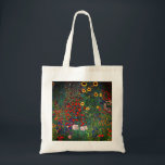 Gustav Klimt Flower Garden Tote Bag<br><div class="desc">Tote Bag featuring Gustav Klimt’s oil painting Farm Garden with Sunflowers (1907). A beautiful garden of sunflowers and exquisite blue,  red,  purple,  pink,  and white flowers. A great gift for fans of Art Nouveau and Austrian art.</div>