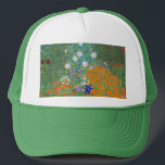 Gustav Klimt - Flower Garden Trucker Hat<br><div class="desc">Flower Garden - Gustav Klimt in 1905-1907</div>
