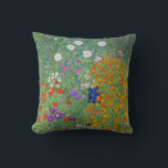 Gustav Klimt Flower Garden Vintage Art Nouveau Cushion<br><div class="desc">Gustav Klimt Flower Garden Vintage Art Nouveau Painting
1907 Fine Art Painting</div>