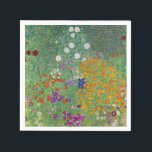 Gustav Klimt Flower Garden Vintage Art Nouveau Napkin<br><div class="desc">Gustav Klimt Flower Garden Vintage Art Nouveau Painting
1907 Fine Art Painting</div>