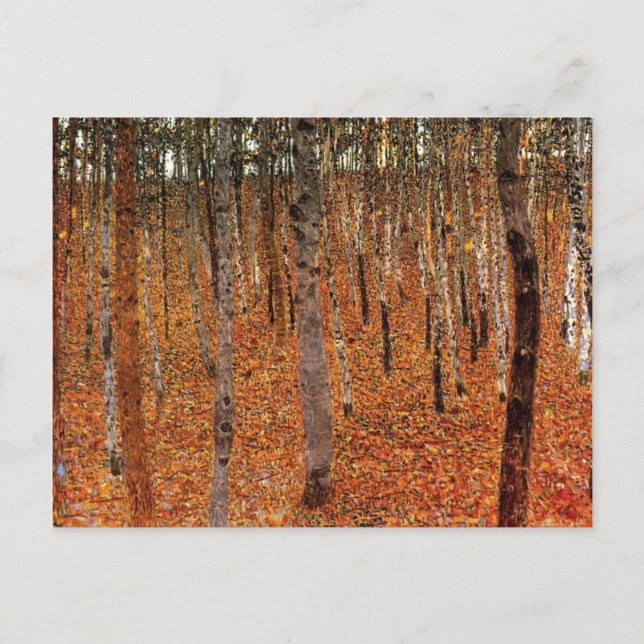 Gustav Klimt Forest of Beech Trees Fne Art Postcard (Front)