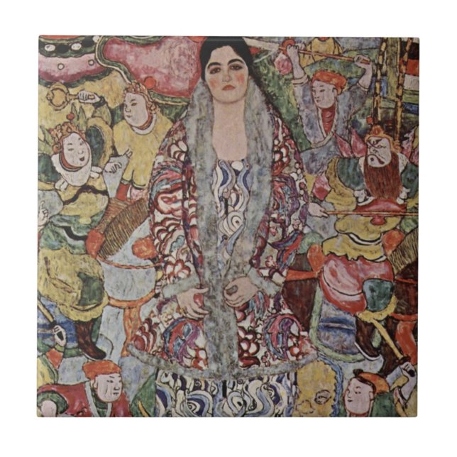 Gustav Klimt Fredericke Maria Beer Tile (Front)