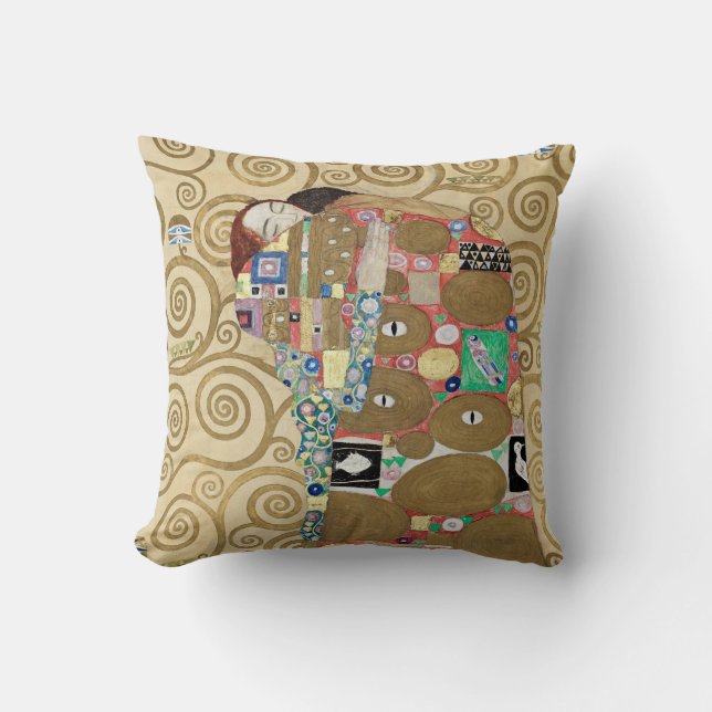 Gustav Klimt Fulfilment Cushion (Front)