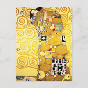 Gustav Klimt Fulfilment Lovers Fine Art Postcard