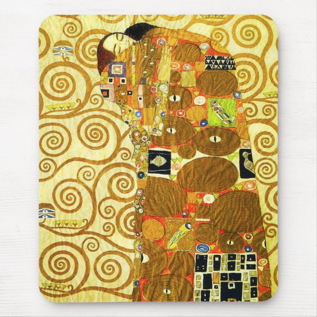 Gustav Klimt Fulfilment Mouse Pad (Front)