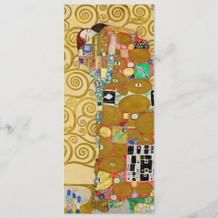 Gustav Klimt Fulfilment Nouveau Couple Menu