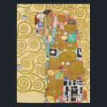 Gustav Klimt Fulfilment Nouveau Couple Tablecloth<br><div class="desc">Gustav Klimt,  Fulfilment 1910-1911 Art Nouveau Couple with Klimt's signature swirling design and beautiful gold painting.</div>