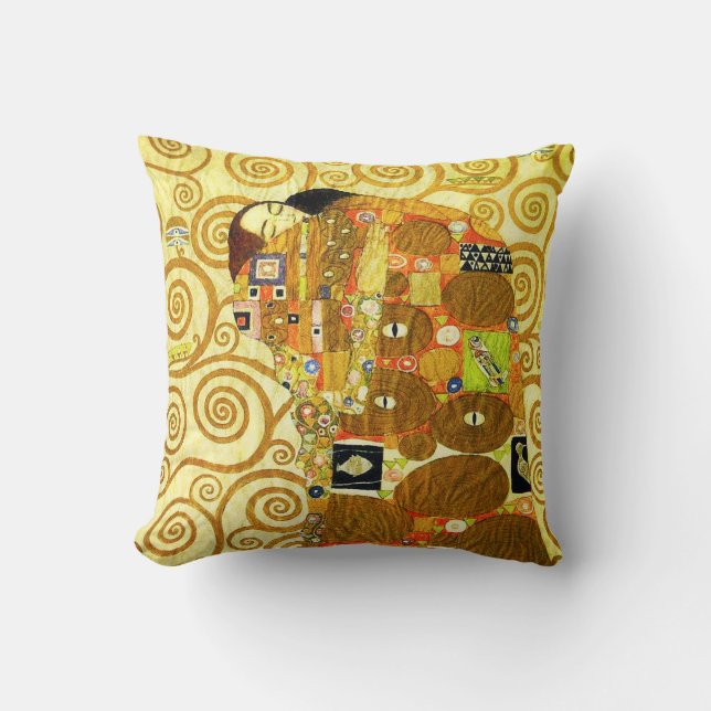 Gustav Klimt Fulfilment Pillow (Front)
