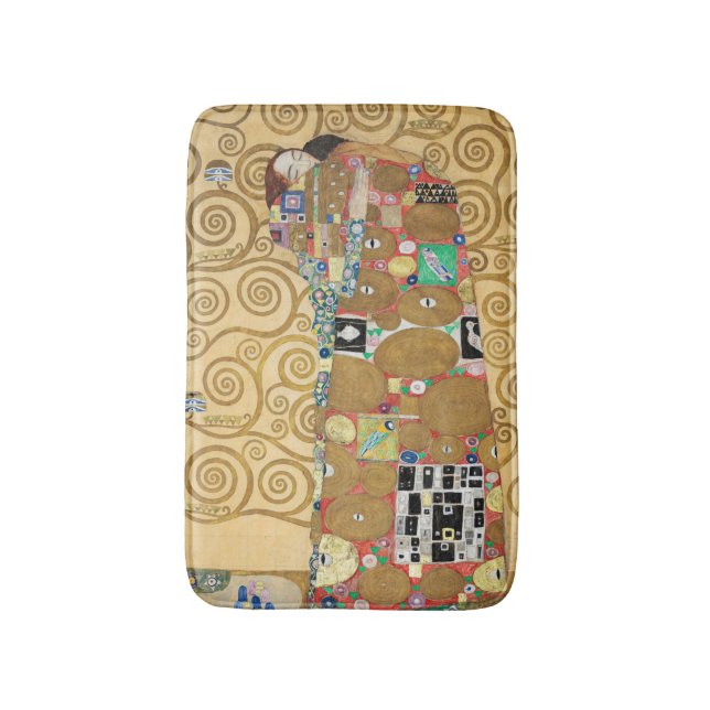 Gustav Klimt - Fulfilment, Stoclet Frieze Bath Mat (Front Vertical)
