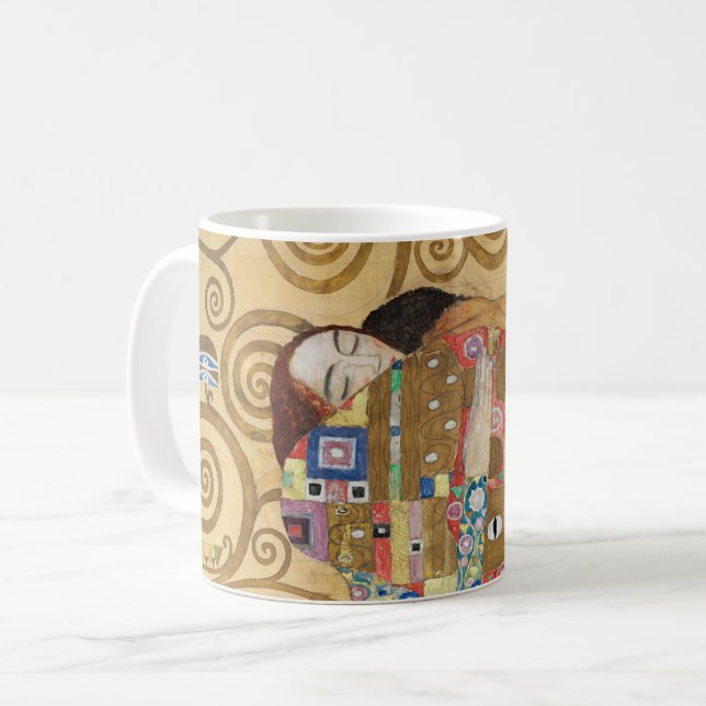 Gustav Klimt - Fulfilment, Stoclet Frieze Coffee Mug (Front Left)