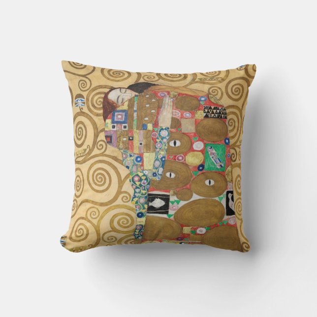 Gustav Klimt - Fulfilment, Stoclet Frieze Cushion (Front)