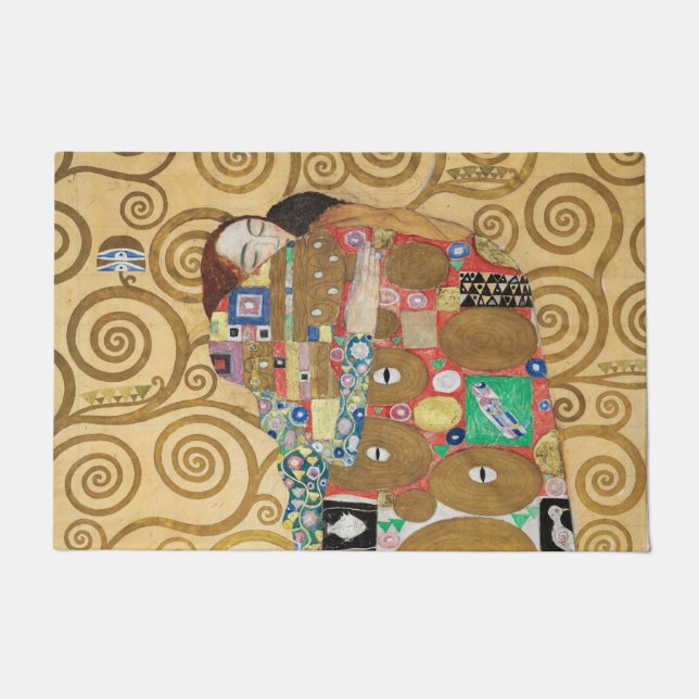 Gustav Klimt - Fulfilment, Stoclet Frieze Doormat (Front)