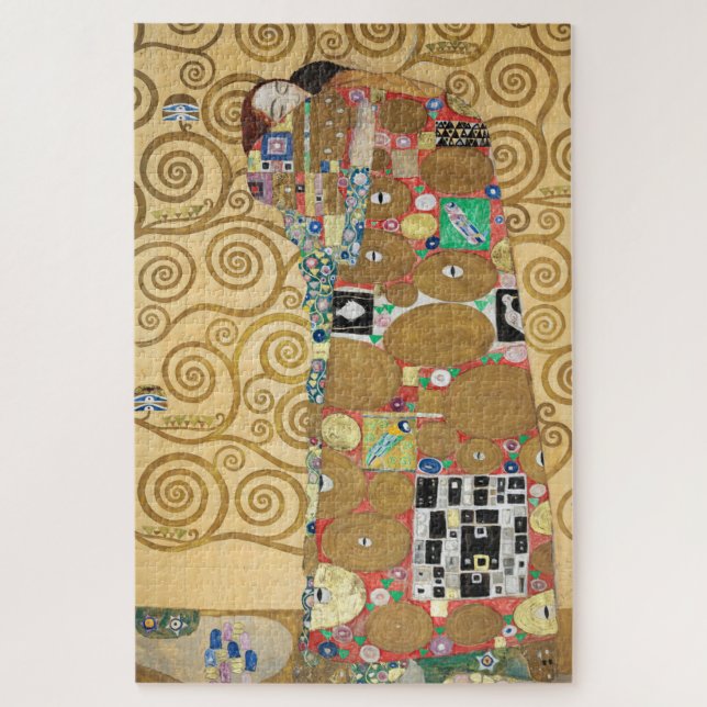 Gustav Klimt - Fulfilment, Stoclet Frieze Jigsaw Puzzle (Vertical)