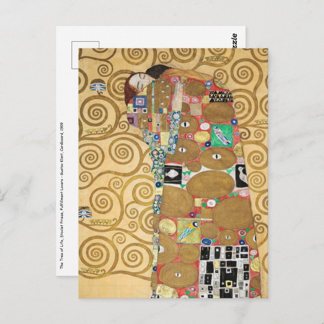 Gustav Klimt - Fulfilment, Stoclet Frieze Postcard (Front/Back)