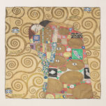 Gustav Klimt - Fulfilment, Stoclet Frieze Scarf<br><div class="desc">The Tree of Life,  Stoclet Frieze,  Fulfilment Lovers - Gustav Klimt,  Cardboard,  1909</div>