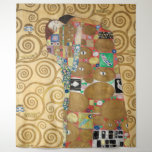 Gustav Klimt - Fulfilment, Stoclet Frieze Tapestry<br><div class="desc">The Tree of Life,  Stoclet Frieze,  Fulfilment Lovers - Gustav Klimt,  Cardboard,  1909</div>