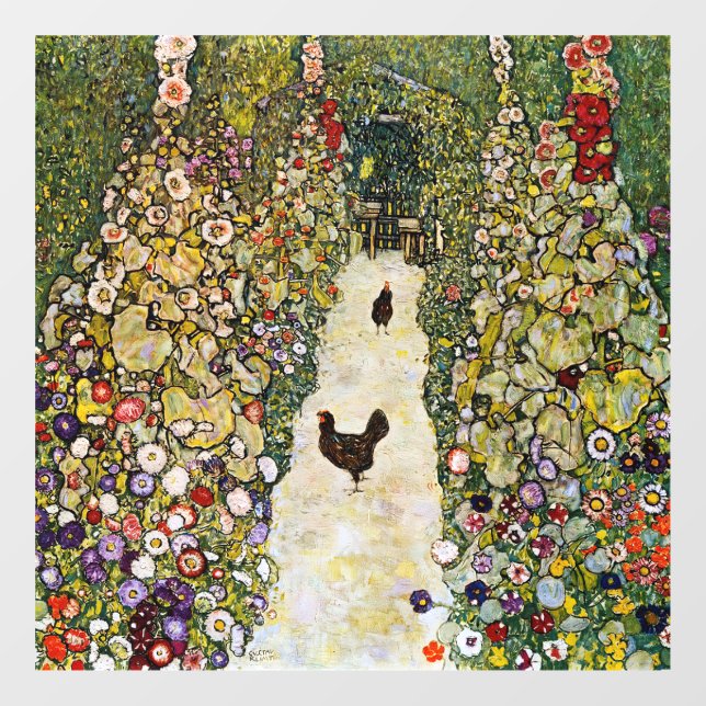 Gustav Klimt - Garden Path with Chickens (Sheet)