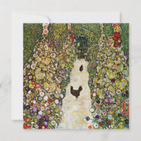 Gustav Klimt - Garden Path with Chickens