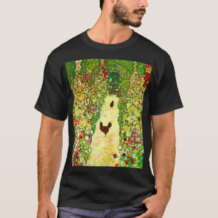 Gustav Klimt Garden with Chickens T-Shirt
