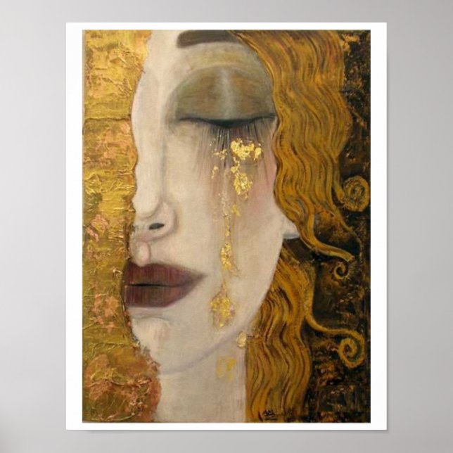 Gustav Klimt Golden Tear Poster  (Front)