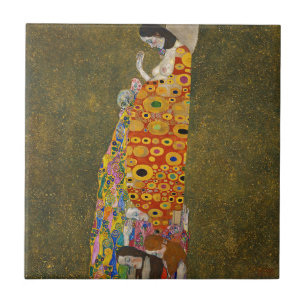 Gustav Klimt - Hope II - Beautiful Artwork Tile