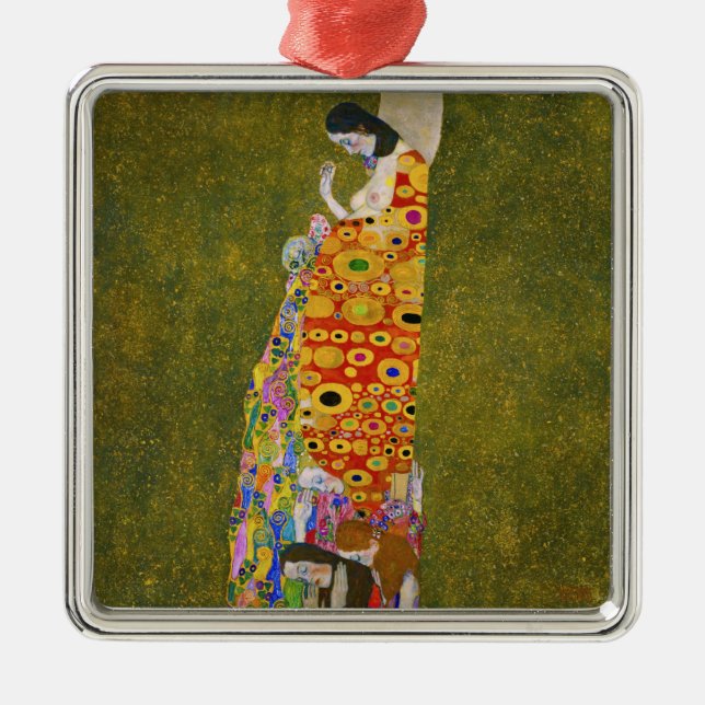 Gustav Klimt - Hope II Metal Ornament (Front)