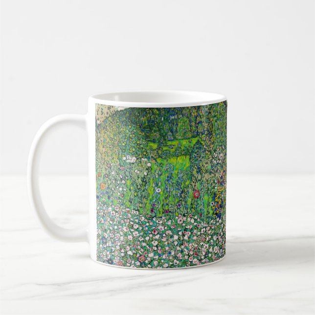 Gustav Klimt - Horticultural Landscape and Hilltop Coffee Mug (Left)