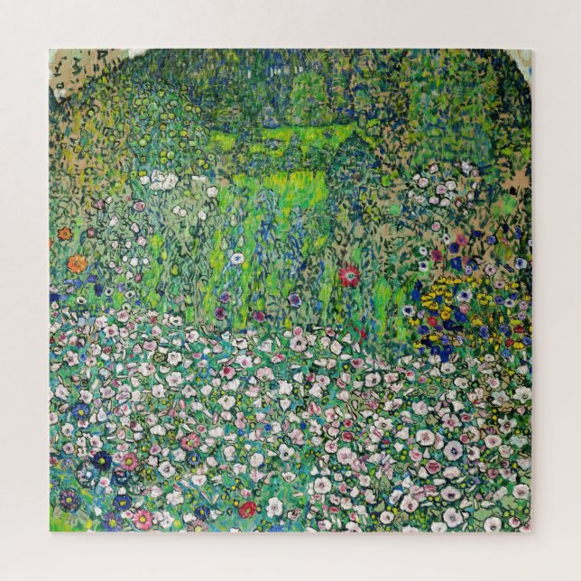 Gustav Klimt - Horticultural Landscape and Hilltop Jigsaw Puzzle (Vertical)