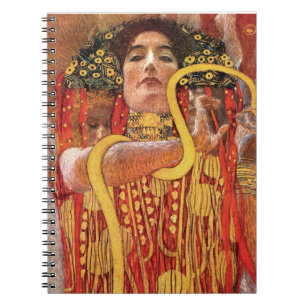 Gustav Klimt - Hygieia Medicine Goddess of Health Notebook