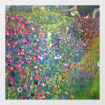 Gustav Klimt Italian Garden<br><div class="desc">Window Cling featuring Gustav Klimt’s oil painting Italian Garden Landscape (1913). A beautiful garden of colourful flowers: red,  white,  pink,  purple. A great gift for fans of Art Nouveau and Austrian art.</div>