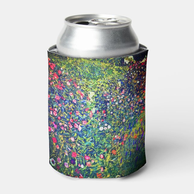 Gustav Klimt Italian Garden Can Cooler (Can Front)