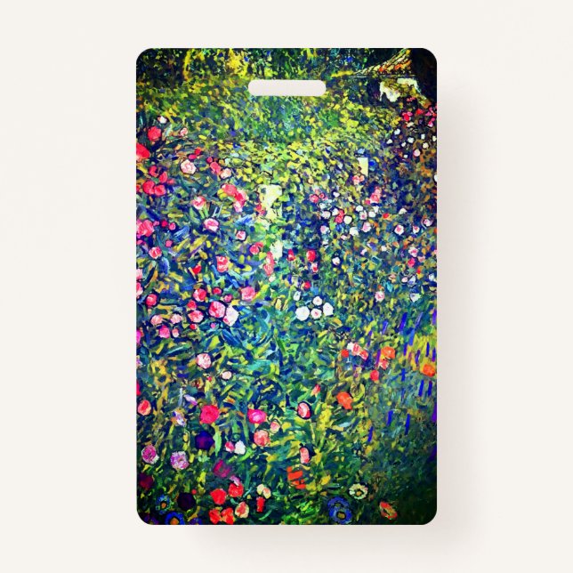 Gustav Klimt Italian Garden ID Badge (Front)