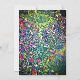 Gustav Klimt Italian Garden Invitation