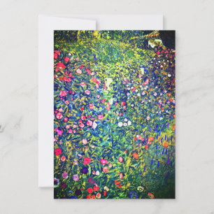 Gustav Klimt Italian Garden Invitation