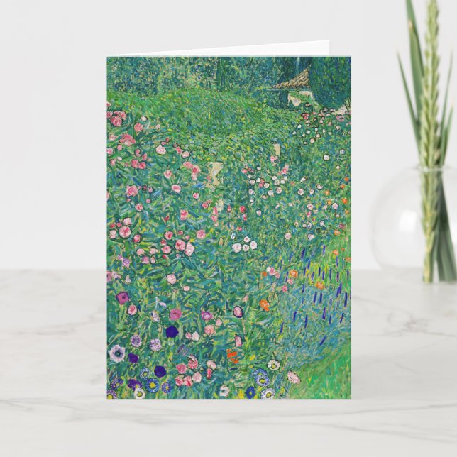 Gustav Klimt - Italian Garden Landscape Card (Front)