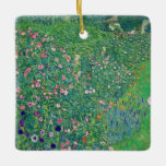 Gustav Klimt - Italian Garden Landscape Ceramic Ornament<br><div class="desc">Italian Garden Landscape / Italian Horticultural Landscape - Gustav Klimt,  Oil on Canvas,  1913</div>