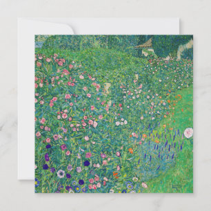 Gustav Klimt - Italian Garden Landscape Invitation
