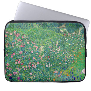 Gustav Klimt - Italian Garden Landscape Laptop Sleeve