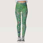 Gustav Klimt - Italian Garden Landscape Leggings<br><div class="desc">Italian Garden Landscape / Italian Horticultural Landscape - Gustav Klimt,  Oil on Canvas,  1913</div>