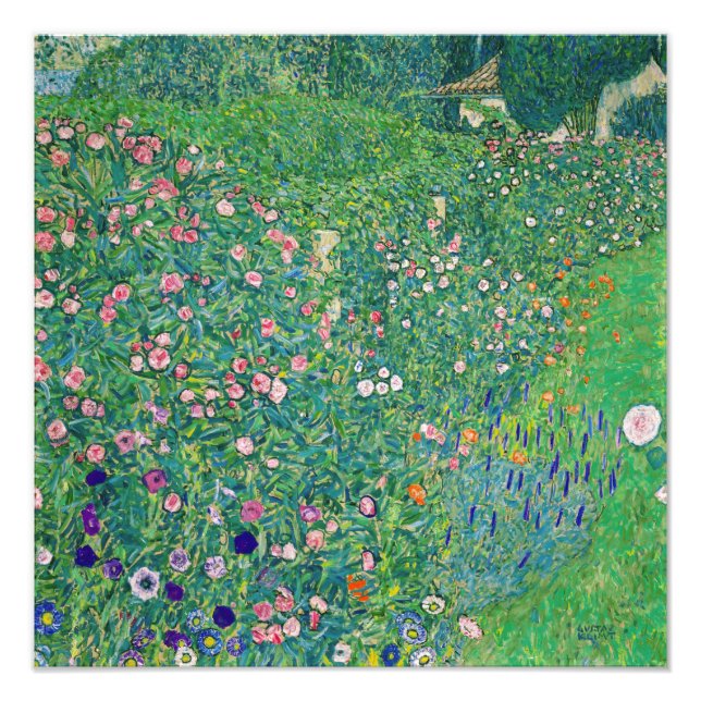 Gustav Klimt - Italian Garden Landscape Photo Print (Front)