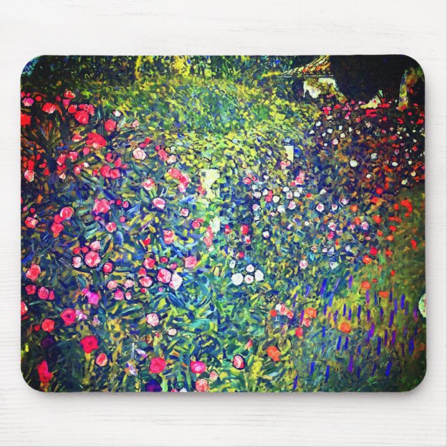 Gustav Klimt Italian Garden Mouse Pad (Front)