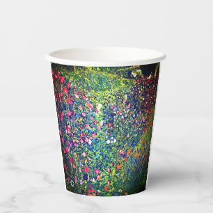 Gustav Klimt Italian Garden Paper Cups